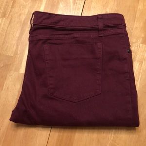 Maroon Skinny Jeans